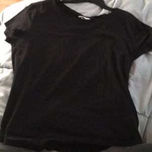 Plain black tee